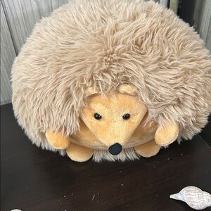 Plush Tan Hedgehog Toy